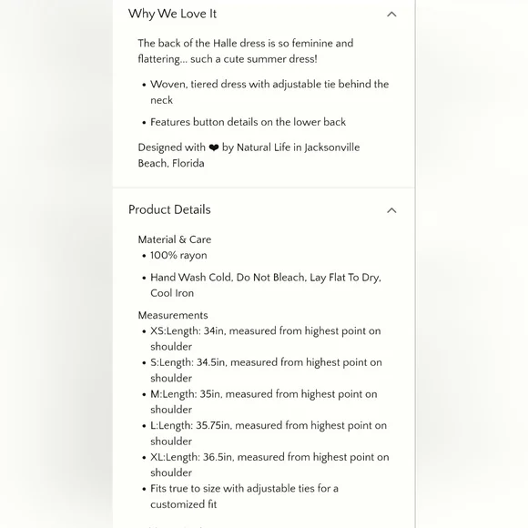 Natural Life NWT Size M. Floral Halter Dress with Tie - Picture 4 of 4